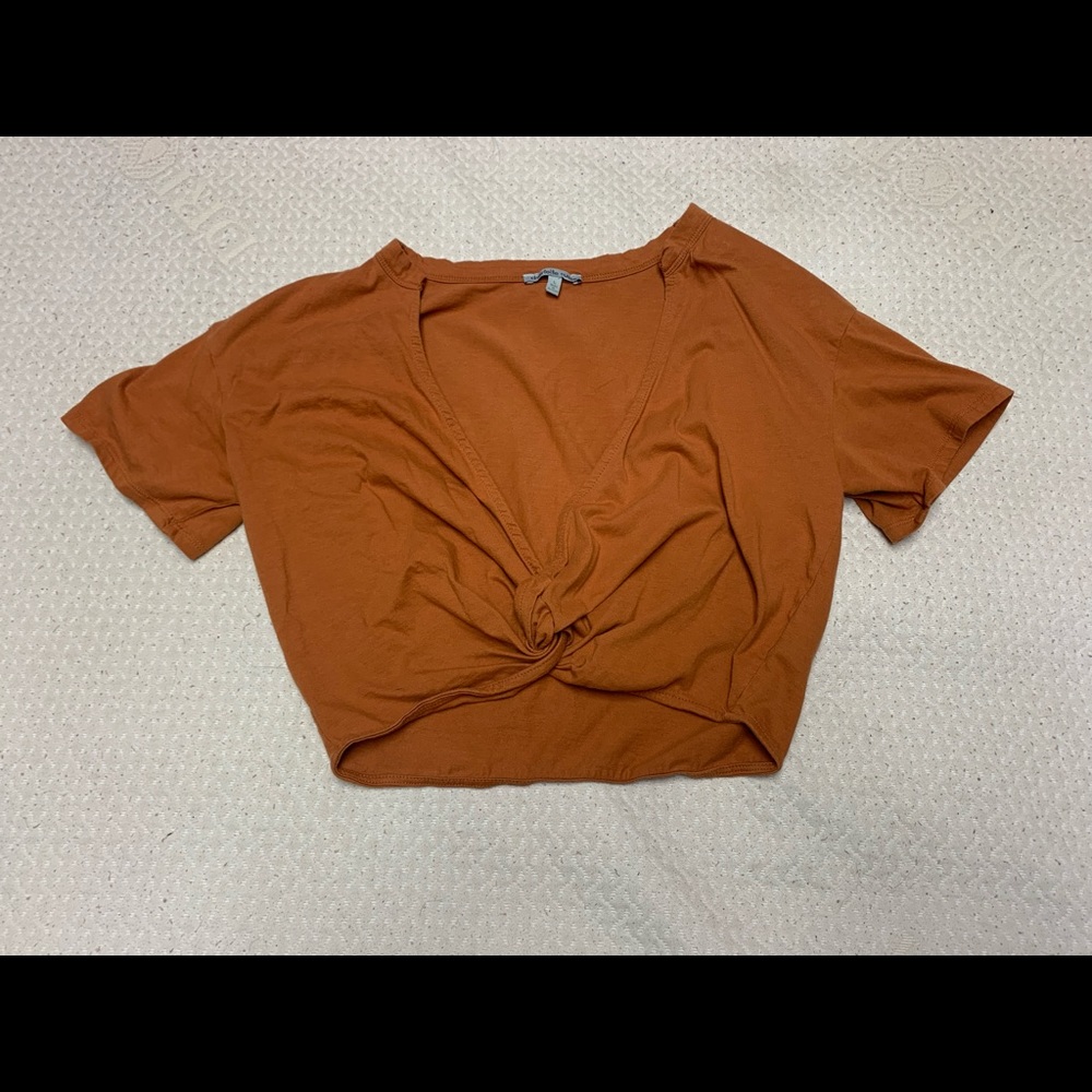 Charlotte Russe short sleeve, orange, size L